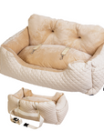 Premium Luxury Dog Car Seat - Comfortable and Secure Pet Travel Solution for Medium Dogs